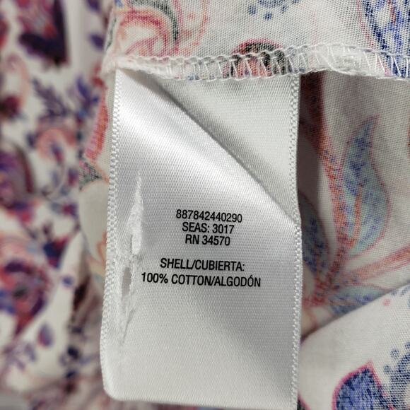 I.B. Diffusion Floral Paisley Cotton Sleeveless Side Pockets Dress Size 2X - Picture 9 of 15